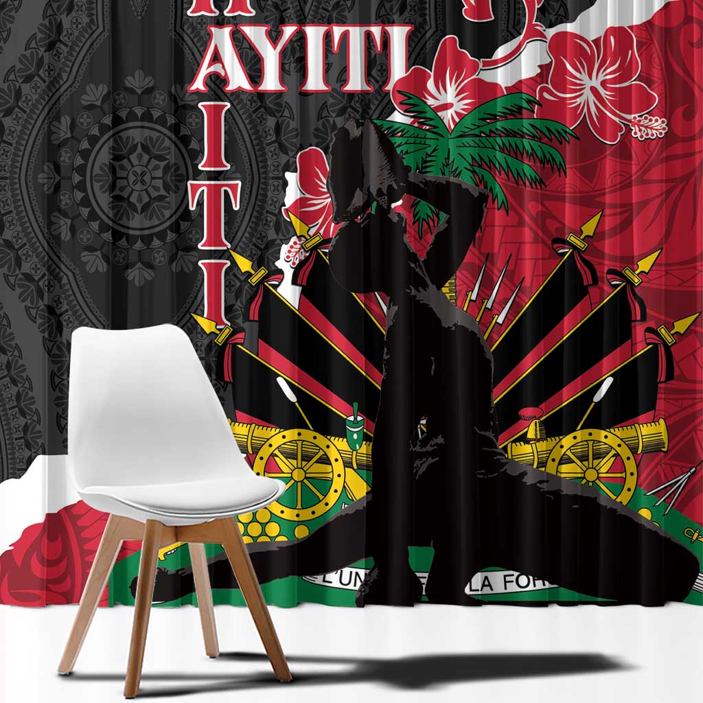 Ayiti Neg Marron Window Curtain Dashiki Mix Polynesian Pattern LT01 - Polynesian Pride