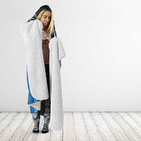 Blue Niho Taniwha Mix Poutama Hooded Blanket Unique Taniko Aotearoa LT01 - Polynesian Pride