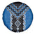 Blue Niho Taniwha Mix Poutama Spare Tire Cover Unique Taniko Aotearoa