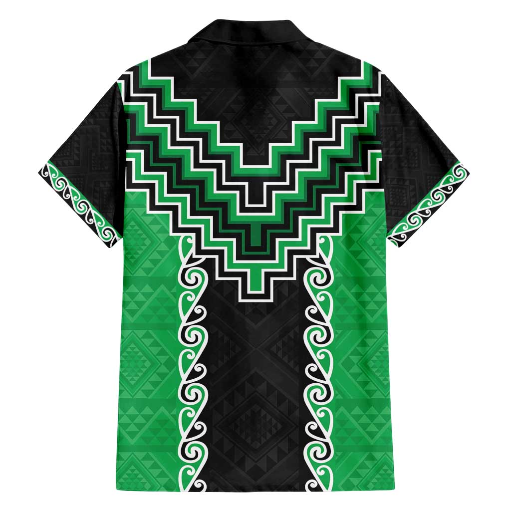 Green Niho Taniwha Mix Poutama Hawaiian Shirt Unique Taniko Aotearoa LT01 - Polynesian Pride