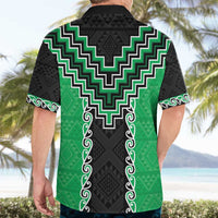 Green Niho Taniwha Mix Poutama Hawaiian Shirt Unique Taniko Aotearoa LT01 - Polynesian Pride