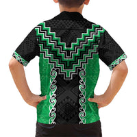 Green Niho Taniwha Mix Poutama Hawaiian Shirt Unique Taniko Aotearoa LT01 - Polynesian Pride