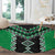 Green Niho Taniwha Mix Poutama Round Carpet Unique Taniko Aotearoa