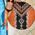 Orange Niho Taniwha Mix Poutama Beach Blanket Unique Taniko Aotearoa