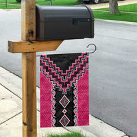 Pink Niho Taniwha Mix Poutama Garden Flag Unique Taniko Aotearoa LT01 - Polynesian Pride