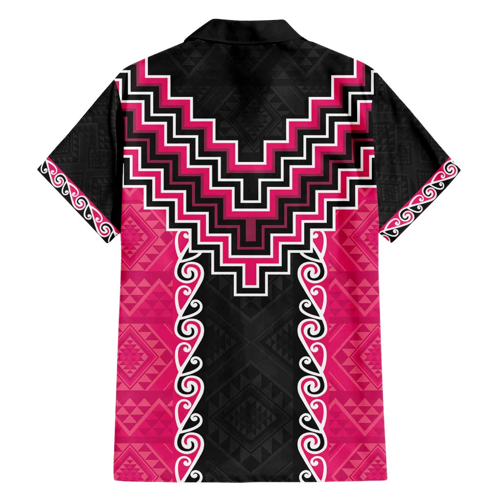 Pink Niho Taniwha Mix Poutama Hawaiian Shirt Unique Taniko Aotearoa LT01 - Polynesian Pride