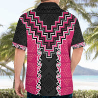 Pink Niho Taniwha Mix Poutama Hawaiian Shirt Unique Taniko Aotearoa LT01 - Polynesian Pride