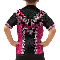 Pink Niho Taniwha Mix Poutama Hawaiian Shirt Unique Taniko Aotearoa LT01 - Polynesian Pride