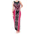 Pink Niho Taniwha Mix Poutama Tank Maxi Dress Unique Taniko Aotearoa