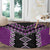 Purple Niho Taniwha Mix Poutama Round Carpet Unique Taniko Aotearoa