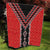 Red Niho Taniwha Mix Poutama Quilt Unique Taniko Aotearoa