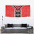 Red Niho Taniwha Mix Poutama Tapestry Unique Taniko Aotearoa