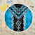 Sky Blue Niho Taniwha Mix Poutama Beach Blanket Unique Taniko Aotearoa