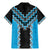 Sky Blue Niho Taniwha Mix Poutama Family Matching Mermaid Dress and Hawaiian Shirt Unique Taniko Aotearoa