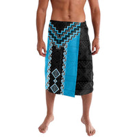 Sky Blue Niho Taniwha Mix Poutama Lavalava Unique Taniko Aotearoa