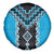 Sky Blue Niho Taniwha Mix Poutama Spare Tire Cover Unique Taniko Aotearoa