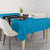 Sky Blue Niho Taniwha Mix Poutama Tablecloth Unique Taniko Aotearoa