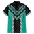 Teal Niho Taniwha Mix Poutama Hawaiian Shirt Unique Taniko Aotearoa
