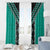 Teal Niho Taniwha Mix Poutama Window Curtain Unique Taniko Aotearoa