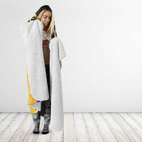 Yellow Niho Taniwha Mix Poutama Hooded Blanket Unique Taniko Aotearoa LT01 - Polynesian Pride
