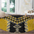 Yellow Niho Taniwha Mix Poutama Round Carpet Unique Taniko Aotearoa