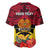 Personalised Papua New Guinea Baseball Jersey Bird Of Paradise Mix Polynesian Pattern LT01 - Polynesian Pride