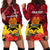 Personalised Papua New Guinea Hoodie Dress Bird Of Paradise Mix Polynesian Pattern LT01 - Polynesian Pride