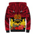 Personalised Papua New Guinea Sherpa Hoodie Bird Of Paradise Mix Polynesian Pattern LT01 - Polynesian Pride