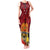 Personalised Papua New Guinea Tank Maxi Dress Bird Of Paradise Mix Polynesian Pattern LT01 Women Red - Polynesian Pride