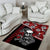 Hawaii Halloween Area Rug Hibiscus Skull Kakau Pattern LT01 - Polynesian Pride