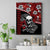 Hawaii Halloween Canvas Wall Art Hibiscus Skull Kakau Pattern LT01 Red - Polynesian Pride