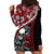 Hawaii Halloween Hoodie Dress Hibiscus Skull Kakau Pattern LT01 - Polynesian Pride