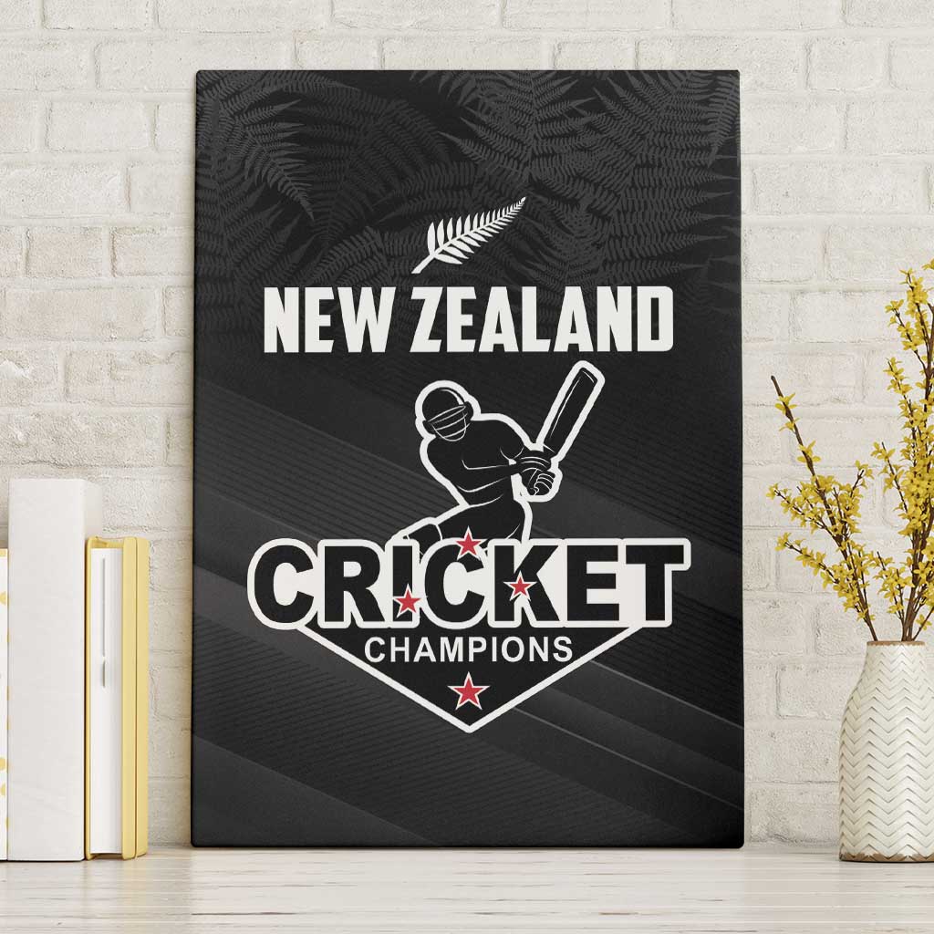 New Zealand Cricket Canvas Wall Art Aotearoa Black Cap Come On