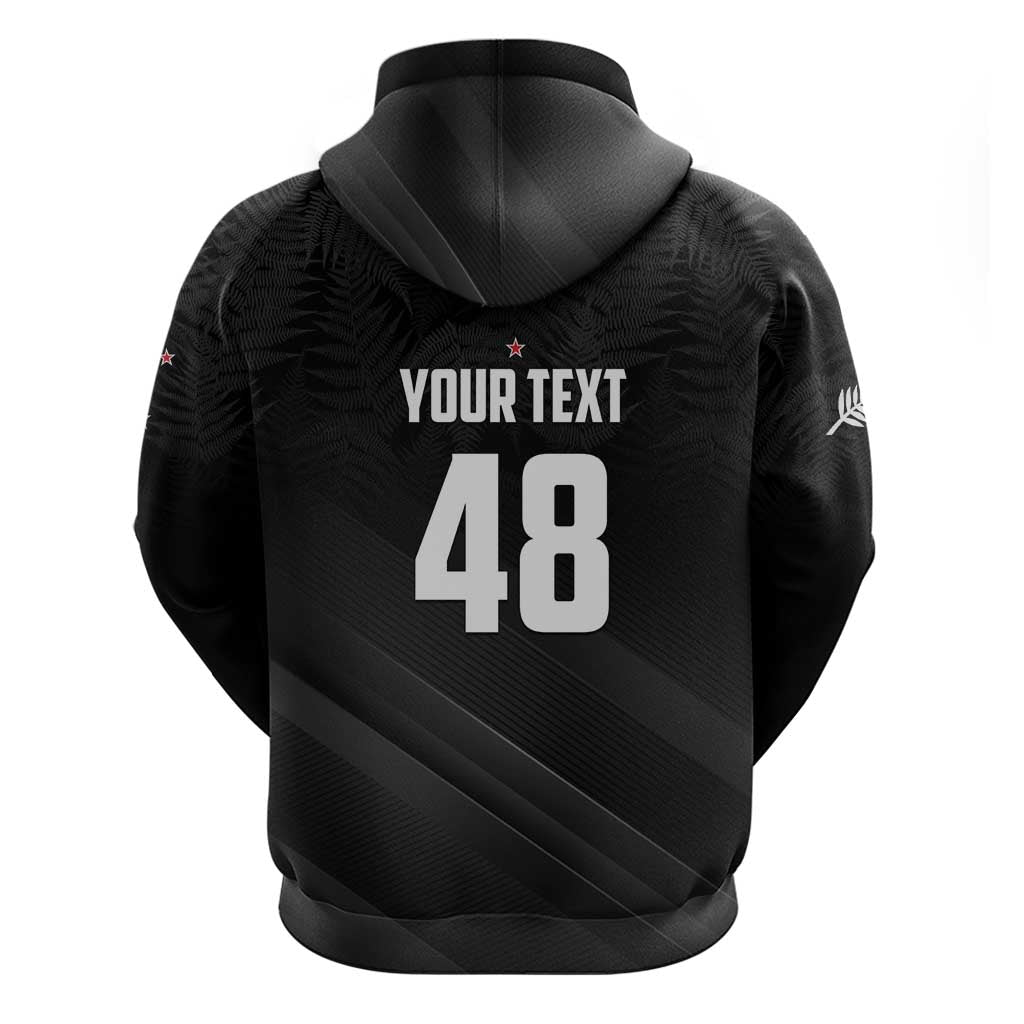 Custom New Zealand Cricket Hoodie Aotearoa Black Cap Come On