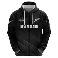 Custom New Zealand Cricket Hoodie Aotearoa Black Cap Come On