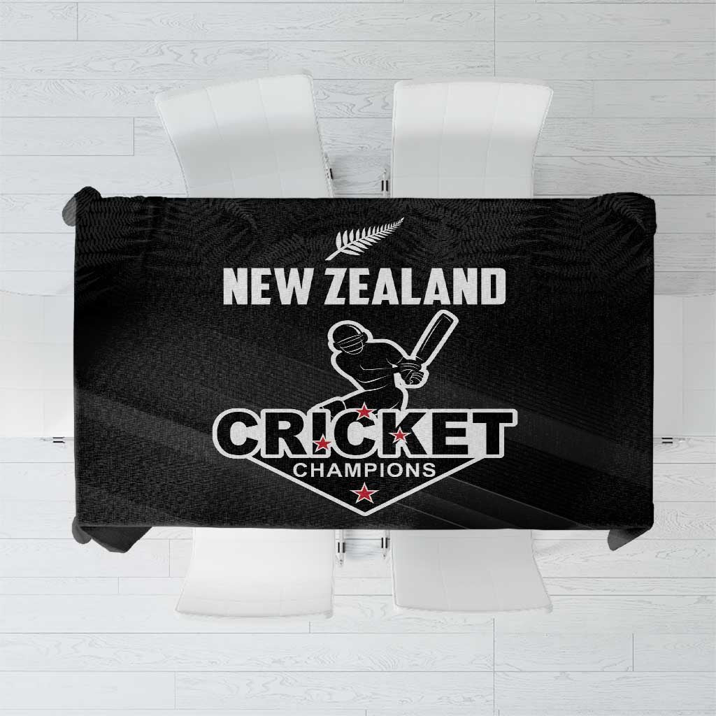 New Zealand Cricket Tablecloth Aotearoa Black Cap Come On