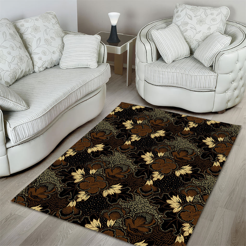 Javanese Batik Semen Area Rug Indonesian Traditional Pattern LT01 - Polynesian Pride