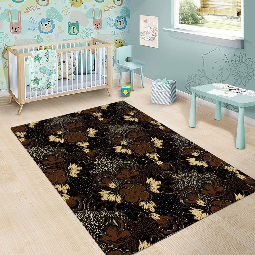 Javanese Batik Semen Area Rug Indonesian Traditional Pattern LT01 - Polynesian Pride