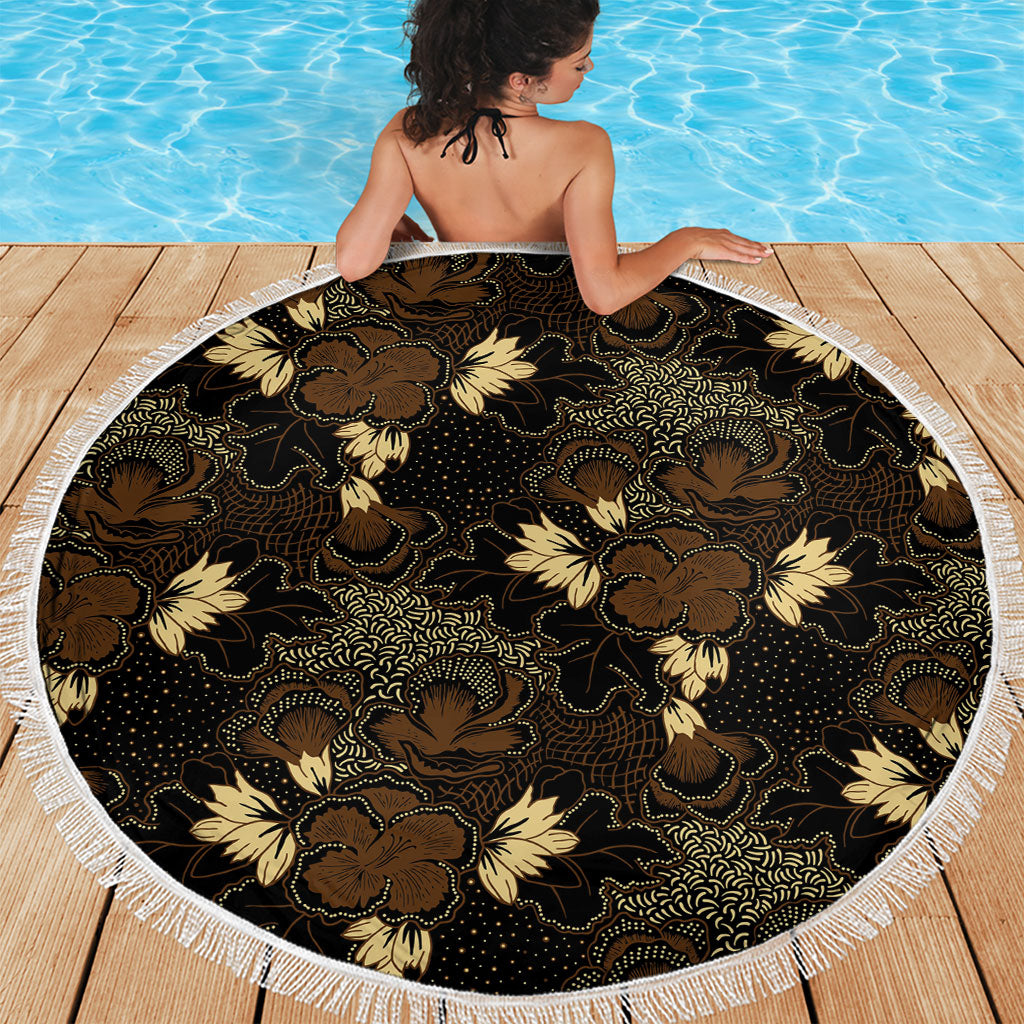 Javanese Batik Semen Beach Blanket Indonesian Traditional Pattern LT01 - Polynesian Pride
