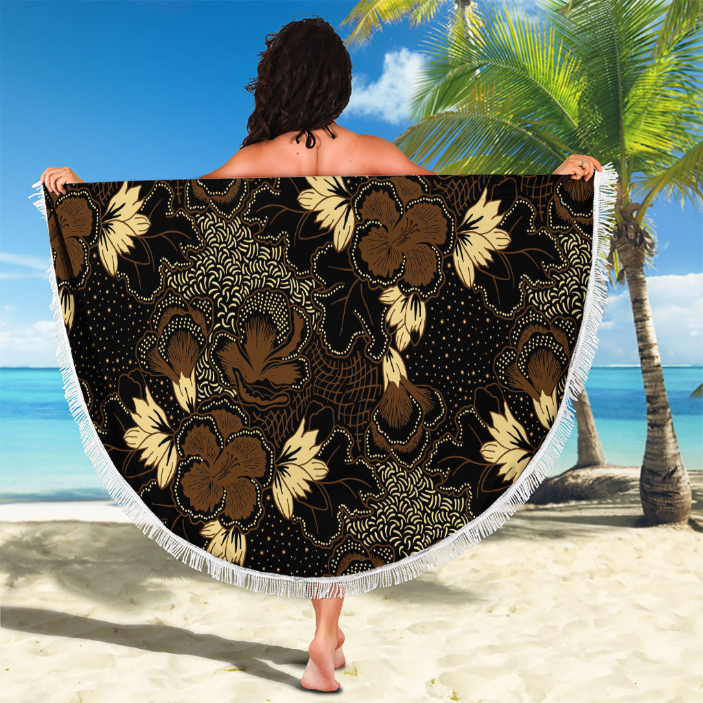 Javanese Batik Semen Beach Blanket Indonesian Traditional Pattern LT01 - Polynesian Pride