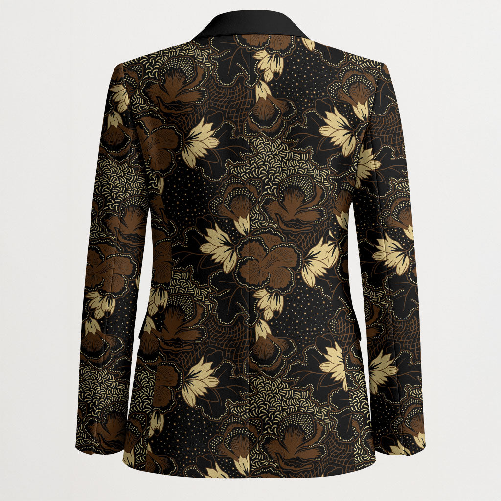 Javanese Batik Semen Blazer Indonesian Traditional Pattern LT01 - Polynesian Pride