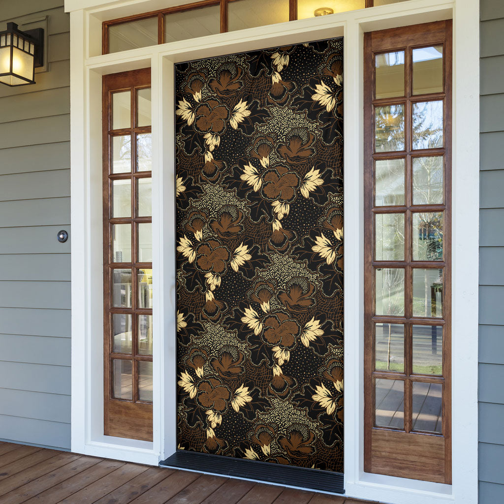 Javanese Batik Semen Door Cover Indonesian Traditional Pattern LT01 - Polynesian Pride