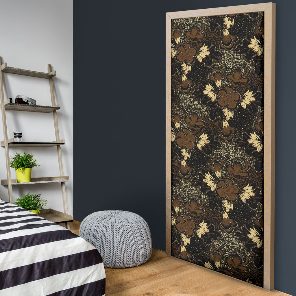 Javanese Batik Semen Door Cover Indonesian Traditional Pattern LT01 - Polynesian Pride