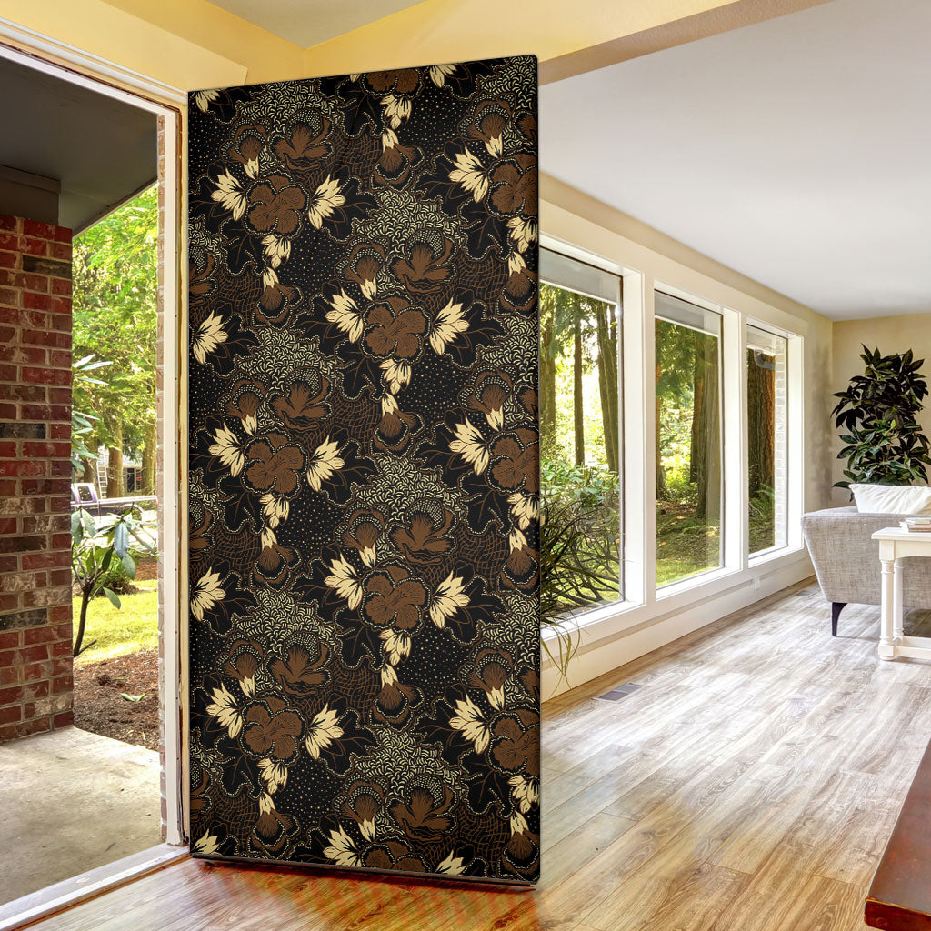 Javanese Batik Semen Door Cover Indonesian Traditional Pattern LT01 - Polynesian Pride