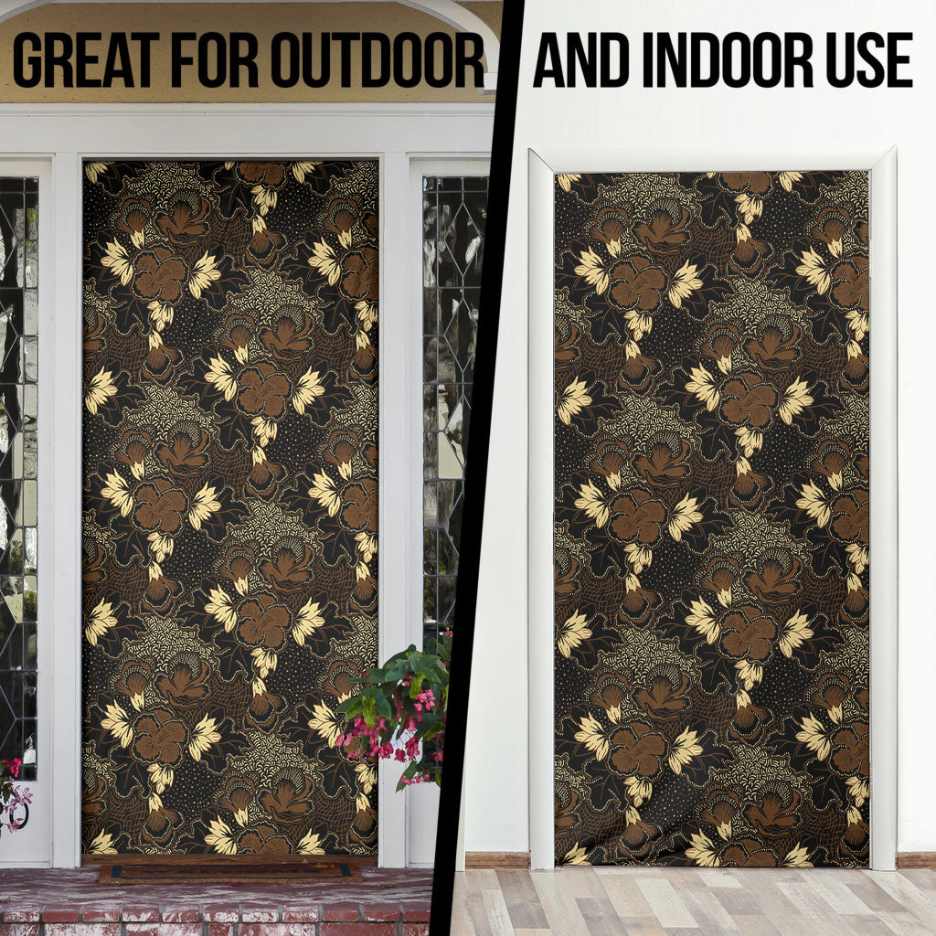 Javanese Batik Semen Door Cover Indonesian Traditional Pattern LT01 - Polynesian Pride