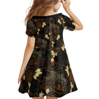 Javanese Batik Semen Family Matching Tank Maxi Dress and Hawaiian Shirt Indonesian Traditional Pattern