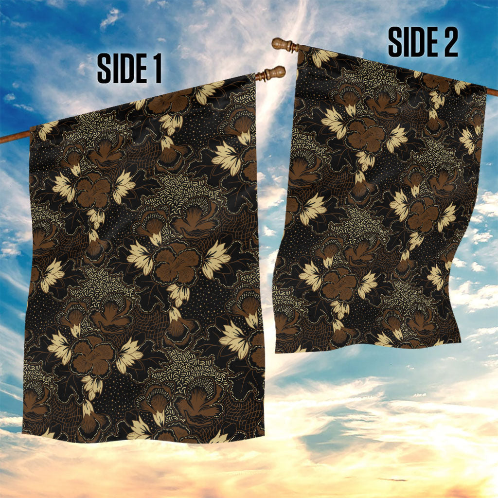 Javanese Batik Semen Garden Flag Indonesian Traditional Pattern LT01 - Polynesian Pride