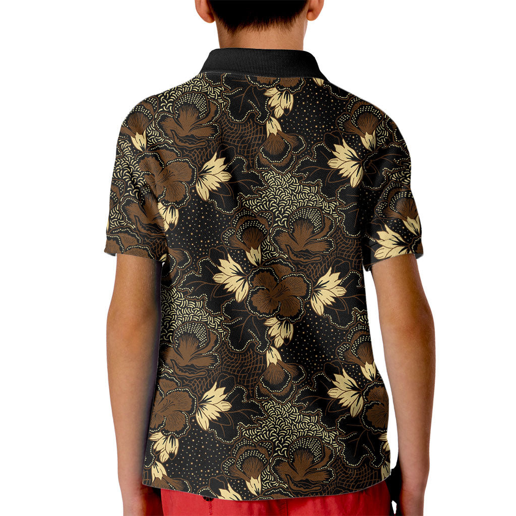 Javanese Batik Semen Kid Polo Shirt Indonesian Traditional Pattern LT01 - Polynesian Pride