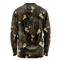 Javanese Batik Semen Long Sleeve Shirt Indonesian Traditional Pattern LT01 - Polynesian Pride