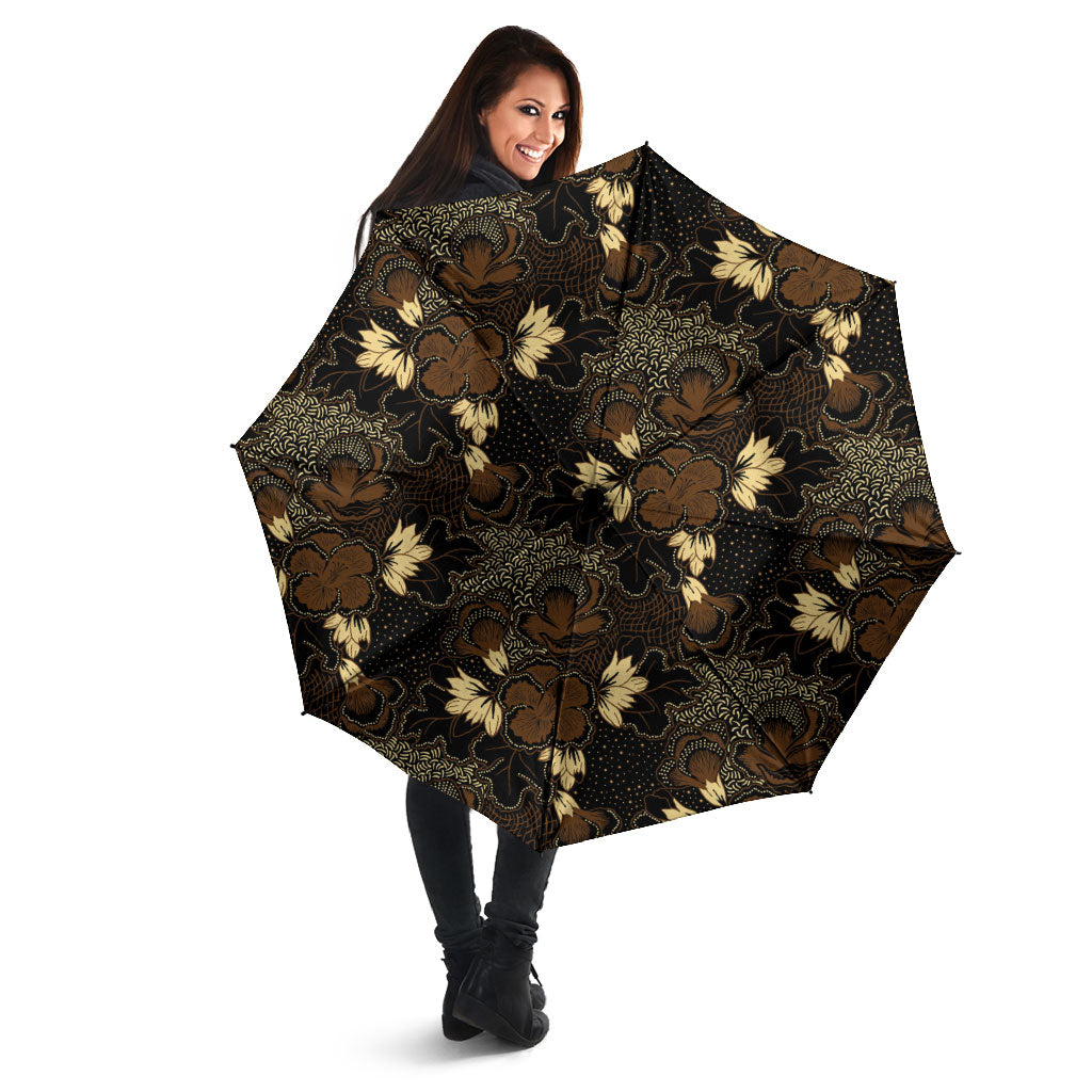 Javanese Batik Semen Umbrella Indonesian Traditional Pattern LT01 - Polynesian Pride